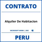 Contrato De Alquiler De Habitacion en WORD Peru