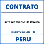Contrato De Arrendamiento De Oficina WORD Peru