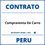 Contrato De Compraventa De Carro WORD Peru