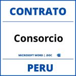 Contrato De Consorcio en WORD Peru