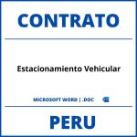 Contrato De Estacionamiento Vehicular en WORD Peru