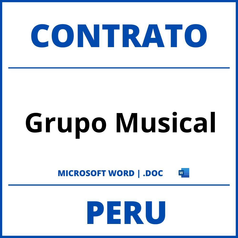 Contrato De Grupo Musical