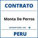 Contrato De Monta De Perros en formato WORD Peru