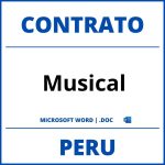Contrato Musical en formato WORD Peru