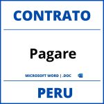 Contrato De Pagare WORD Peru