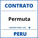 Contrato De Permuta en WORD Peru